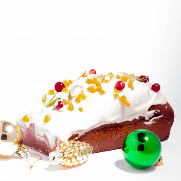 Низкоуглеводный десерт "Новогодняя шоколадная бриошь" без глютена и сахара
