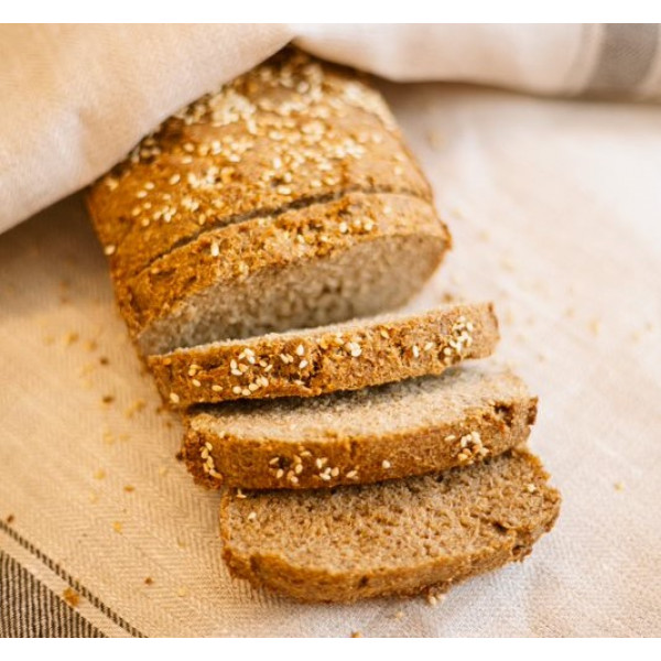 Миндальный светлый КЕТО-хлеб для бутербродов: рецепт
