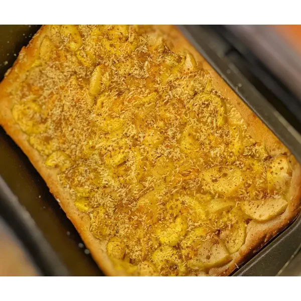 Яблочный пирог, в котором почти нет яблок