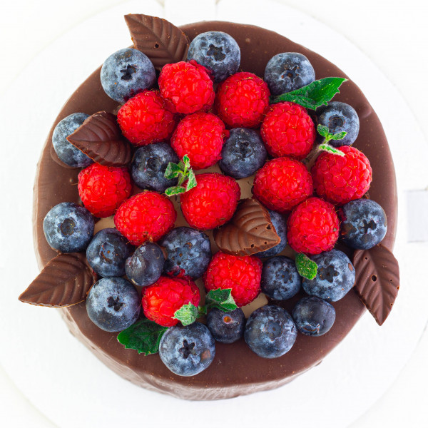 Низкоуглеводный торт "Дикая ягода" без сахара и глютена 1,1кг